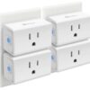 Kasa Smart Plug Mini 15A, Smart Home Wi-Fi Outlet Works with Alexa, Google Home & IFTTT, No Hub Required, UL Certified, 2.4G WiFi Only, 4-Pack(EP10P4) , White 27 51L3mlb5BXL 1