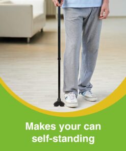 Stand Alone Quadruple Cane Tip Uneven Terrain Walking Stick Base Stabilizing Device 13 51LJ8Og5FL