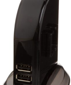 Amazon Basics 7 Port USB 2.0 Hub Tower with 5V/4A Power Adapter, Black 1-Pack 7-Port USB 2.0 24 51LPl1xtpHL