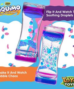 Alternative view of YoYa Toys Liquimo - Calming Liquid Motion Bubbler - 3 Pack - Sensory Bottles for Kids and Adults - Hourglass Water Bubbler Timer - Handheld Water Game - Sensory Toys for Autistic Children