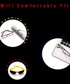 OptiPlix Glasses Case Hard Shell For Men, Women, Kids | Eye Glasses & Sunglasses Case Red 16 51LSF6Q3sbL