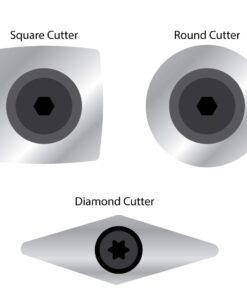 Savannah - 7586 Carbide Turning Tool Large Size (3 Piece Set - All 3 Turning Tools) Includes Diamond Shape, Round and Square Turning Tools With Comfort Grip Handles, Three Tool Set,Silver 18 51LUtggIimL