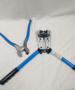 NEIKO 02039A Lug Crimping Plier and Cable Cutter Set, Battery Cable Crimping Tool, 8-0 AWG, 6mm - 50mm, Electrician Wire Crimper Tool 2 Pc Battery Crimper & Cutter Set 58 51LaFMRJLAL