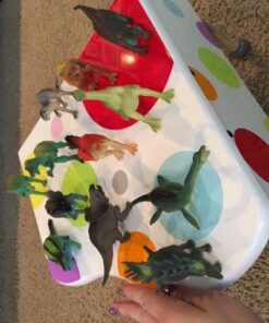 Fun Central 12 Pieces - Jumbo Plastic Dinosaur Figures in Bulk Party Favors for Kids and Toddlers - Assorted Designs 33 51LgV1HpS L