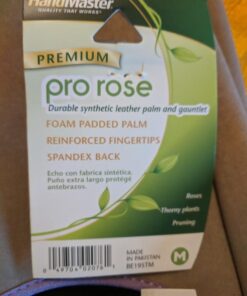 MAGID Extra-Long Thornproof Pruning and Gardening Gloves for Men, 1 Pair, Size 8/M with Forearm Protection, Tan & Purple 23 51LhrKPlPbL