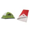 Sundome 4 Person Tent (Green and Navy color options) Green Tent W/ 2 Sleeping Bags 23 51LiE2kkLJL