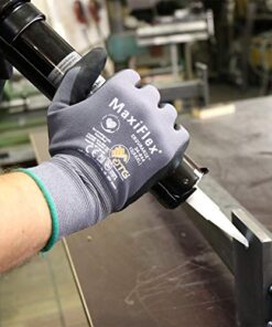 Maxiflex ATG 34-874 Ultimate - Nylon, Micro-Foam Nitrile Grip Gloves - Black/Gray - X-Large - 12 Pairper Pack X-Large (Pack of 12) 12 51LjuykWCZL