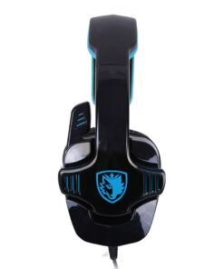 SADES SA-708 Professional 3.5mm Stereo Headset Headband PC Notebook Pro Gaming Headphone - Black/Blue 8 51LlXmnoZTL