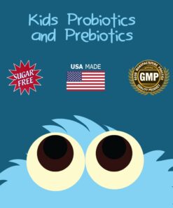 6 Billion CFU Kids/Children's Probiotics with Prebiotics, Sunfiber and Fos, for 10x More Effectiveness. One A Day Great Taste Chewable Probiotic, 2 Months Supply Per Bottle 25 51LoBfEcN5L