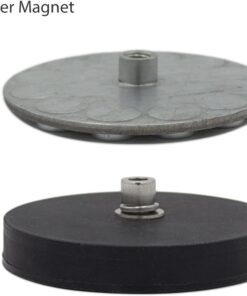 WOWLED 2 Pcs Magnetic Light Bar Mount, Magnetic Work Light Base, Powerful Magnet Mounting Brackets Holder with Rubber Pad for Off-Road Driving Lamp, Curved LED Light Bar, Emergency Light 16 51LtFCsSCuL