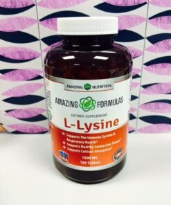 Amazing Formulas L-Lysine 1000mg Amino Acid Vitamin Supplement 180 Tablets | Non-GMO | Gluten Free | Made in USA 180 Count 36 51M1JCEIXrL