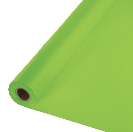 Creative Converting Roll Plastic Table Cover, 100-Feet, Fresh Lime Lime Green