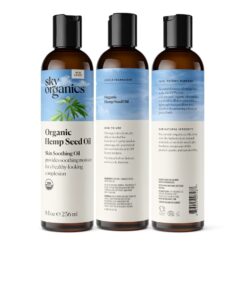 Sky Organics Organic Hemp Seed Oil for Face, 100% Pure & Cold-Pressed USDA Certified Organic to Nourish, Soothe & Strengthen, 8 fl. Oz. 23 51M3xSMGqGL