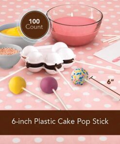 Alternative view of Sweet Creations 100 Count Reusable Plastic Cake Pop Sticks White