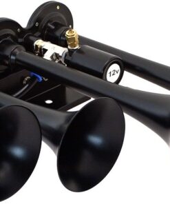 Alternative view of Vixen Horns Train Horn Kit for Trucks/Car/Semi. Complete Onboard System- 150psi Air Compressor, 1 Gallon Tank, 4 Trumpets. Super Loud dB. Fits Vehicles like Pickup/Jeep/RV/SUV 12v VXO8210/4124B