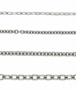 Stainless Steel Cable Chain 0.9 MM - (16" - 30" Available) 16 Inches 7 51MFwPrnjjL