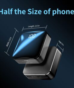 T-CORE Power Bank The Smallest and Lightest 10000mAh External Battery Ultra-Compact High-Speed Charging Technology Portable Charger for iPhone, Samsung Galaxy and More Black 31 51MHmPzVu4L
