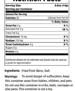 Utz Pork Rinds, Original Flavor - Keto Friendly Snack with Zero Carbs per Serving, Light and Airy Chicharrones with the Perfect Amount of Salt, 18 Ounce (Pack of 2) 18 Ounce (Pack of 2) 31 51MIxbppsZL