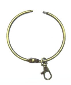 Nument Retro Bronze Large Circular Ring Metal Keychain Warehouse Hotel manage Keychains Holder Key Ring (round keychain+key label tags 20pcs) Round Keychain+key Label Tags 20pcs 8 51MJsAt1AWL