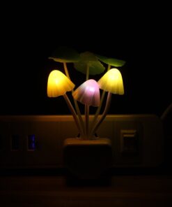 Rienar Sensor Led Night Light, Color Changing Plug-in LED Mushroom Dream Bed Lamp 33 51MMsrcRuIL