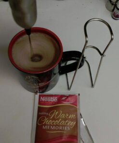 Ozeri Deluxe Milk Frother and Whisk in Stainless Steel with Stand and 4-Frothing Attachments 40 51MPpWChX8L