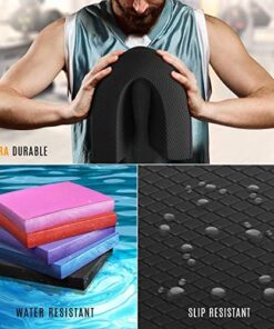Yes4All Extra Large Foam Balance Pad, Non-Slip Foam Mat for Yoga & Balance Strength Training, Knee Pad for Physical Therapy A'.Black - L - 15,5" x 13" x 2" 18 51MT6czgsL