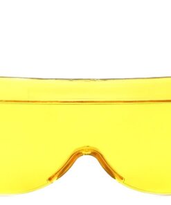 Alternative view of Calabria 3000 Large Square FitOver Safety Glasses with 100% UV Protection Yellow