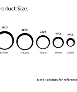 aooyaoo Circle Mirror DIY Wall Sticker Wall Decoration 24pcs Grey 30 51MUrg0PYL