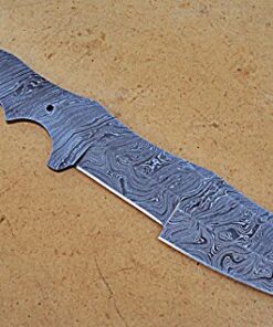 Poshland BB-39 Handmade Damascus Steel Blank Blade Full Tang Tracker Knives (Lot of 3) Set 8 51MVlBrd0NL