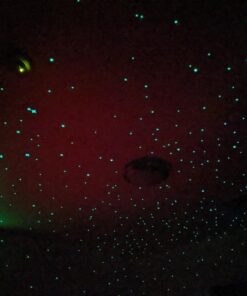 Realistic 3D Domed Glow in The Dark Stars,606 Dots for Starry Sky, Perfect for Kids Bedding Room Gift(606 Stars) (1*Green) 1*Green 59 51MWB8kYq2L