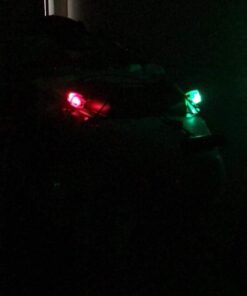 Botepon Battery Operated Kayak Navigation Lights, Marine Led Boat Lights, Boat Bow Lights and Stern Lights for Pontoon Boat Bass Boat Jon Boat Dinghy Kayak Yacht Jet Ski 1Pcs Red, 1Pcs Green 46 51MWcBiinIL
