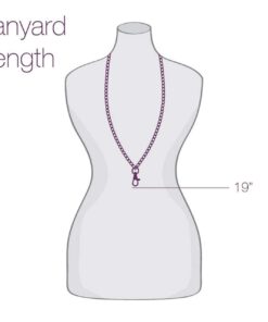 ID AVENUE Lanyards for Women 19" Handmade Beaded Lanyard Id Holder Fashionable Breakaway Lanyard Necklace for Office Workers Doctors Nurses Teachers Students Jewelry lanyards for Id Badges (Seaglass) Seaglass 12 51MWlHi1 zL