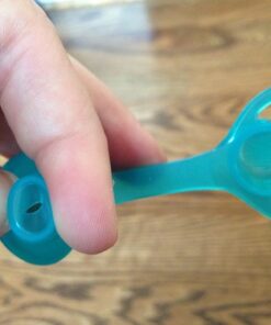 ChooMee SoftSip Food Pouch Top | Baby Led Weaning | No Spill Flow Control Valve, Protects Childs Mouth, 100% Silicone, BPA Free | 2CT Orange Aqua 55 51Maoia3fnL