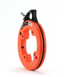 Klein Tools 56001 Fish Tape, 50-Foot Long x 1/8-Inch Wide Steel Pull Line, for Heavy Duty Wire Pulls, Updated Model Cat. No. 56331 Available 20 51McP0QmWvL