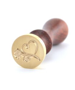 Alternative view of Samyo Stamp Seal Sealing Wax Vintage Classic Old-Fashioned Antique Pattern Set Brass Color Creative Romantic Stamp Maker (Rose) Rose
