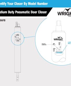 Alternative view of Wright Products V820AFB Light Duty Pneumatic Screen and Storm Door Closer Florida Bronze