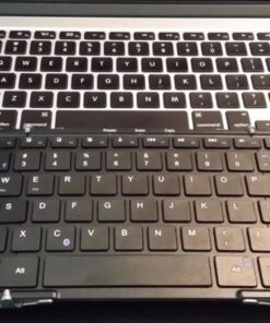 Plugable Foldable Bluetooth Keyboard Compatible with iPad, iPhones, Android, and Windows, Full-Size Multi-Device Keyboard, Wireless and Portable with Included Stand for iPad/iPhone (11.5 inches) 42 51MgR5rRT2L