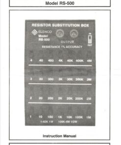 Elenco Resistance Substitution Box | Resistance Range From 1Ω To 11, 111 , 110MΩ | 1% Precision: 1Ω-40kΩ- 1 Watt/ 100kΩ- 4MΩ- 1/2 Watt 31 51MjvvNR5pL