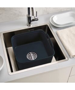 Joseph Joseph Wash & Drain Kitchen Dish Tub Wash Basin with Handles and Draining Plug, 9 liters, Grey Gray 26 51MkQRG 1nL 2