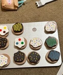 Melissa & Doug Slice and Bake Wooden Cookie Play Food Set - Pretend Cookies And Baking Sheet, Wooden Play Food Set, Toy Baking Set For Kids Ages 3+ 32 51MtDDXRjL 4