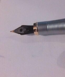 JINHAO 250 Stainless Steel Gold Trim Fountain Pen - Medium 1 33 51N 7KWG1uL