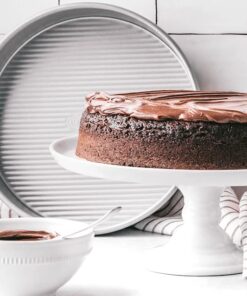 USA Pan Bakeware Nonstick Round Cake Pan, 10-Inch, Aluminized Steel 17 51N FLypxQL 1