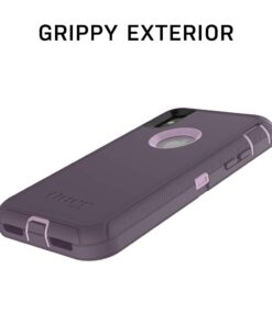 OtterBox iPhone XR Defender Series Case - BLACK, rugged & durable, with port protection, includes holster clip kickstand 35 51N50mBGVPL