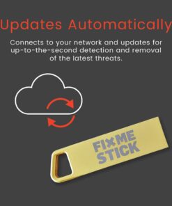 FixMeStick Gold Computer Virus Removal Stick for Windows PCs - Unlimited Use on Up to 5 Laptops or Desktops for 2 Years - Works with Your Antivirus 14 51NQoGVdkL