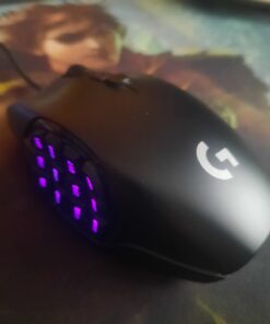 Logitech G600 MMO Gaming Mouse, RGB Backlit, 20 Programmable Buttons, Black 58 51NTvGbXSyL