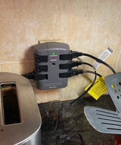 Belkin Power Strip Surge Protector - 6 Rotating AC Multiple Outlets, Flat Pivot Plug - Heavy Duty Wall Outlet Extender for Home, Office, Travel, Computer Desktop & Phone Charging Brick (1,080 Joules) 1 Pack 36 51NVOKsL8XL