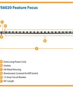 Tripp Lite 20 Outlet Bench & Cabinet Power Strip, 60 in. Length, 15ft Cord with 5-15P Plug, PS6020 7 51NX688zn0L