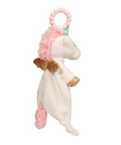 Douglas Baby Unicorn Teether Plush Stuffed Animal Toy 7 51NY wM8JL