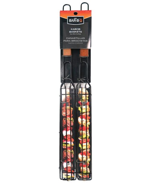 Mr. Bar-B-Q 06075Y 2-Pack Kit, Single Kabob Baskets