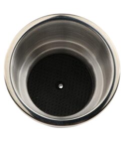 Cup Holder Insert, 2 Pack Stainless Steel Cup Drink Holders, Brushed Bottle Holders with Drain for Marine Boat, Yacht, Truck, RV, Seat 10 51NeqwAYKL